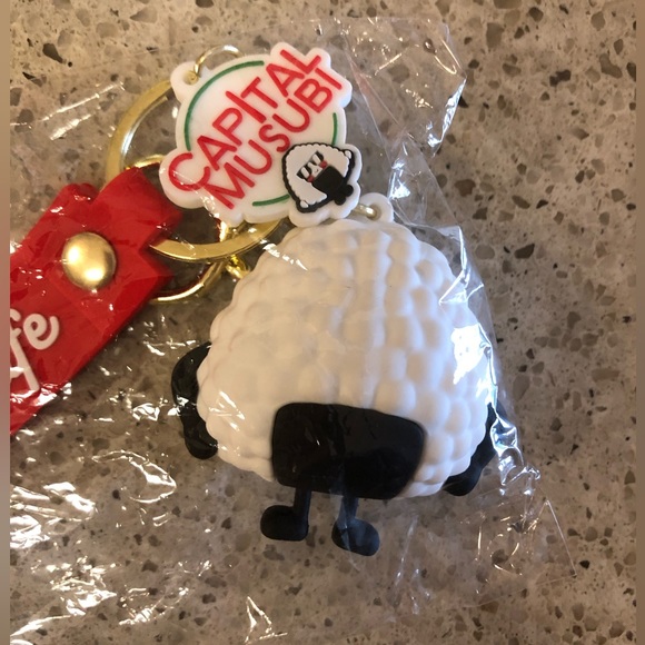 Capital Musubi Onigiri Rice Ball Keychain 8" - Picture 3 of 8